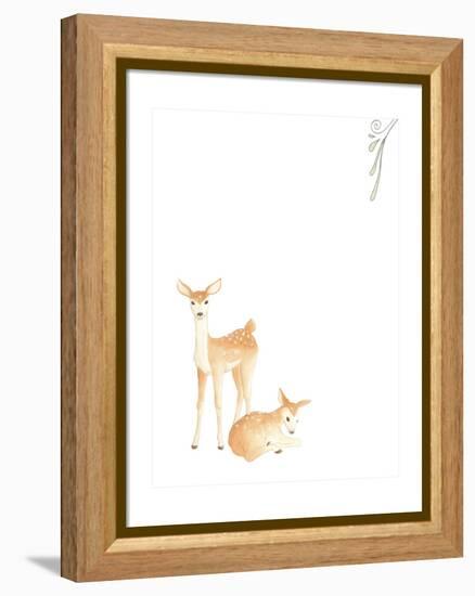 Baby Animals VI-June Erica Vess-Framed Stretched Canvas