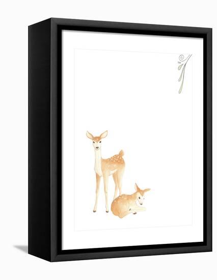 Baby Animals VI-June Erica Vess-Framed Stretched Canvas