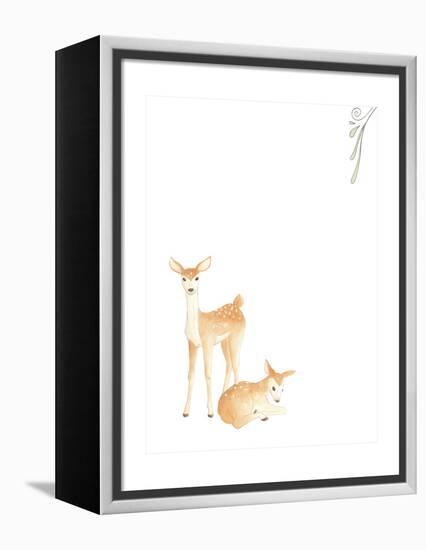 Baby Animals VI-June Erica Vess-Framed Stretched Canvas