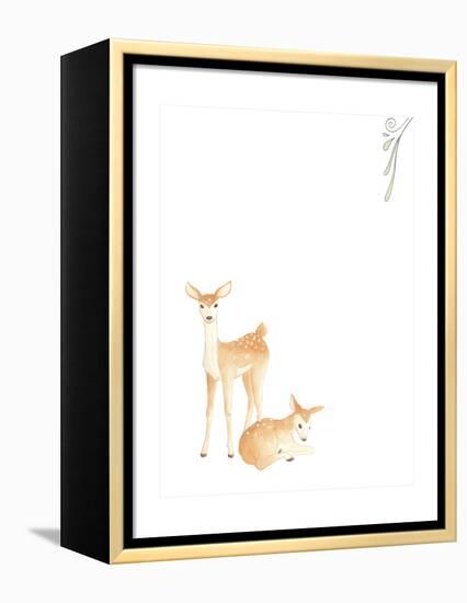 Baby Animals VI-June Erica Vess-Framed Stretched Canvas