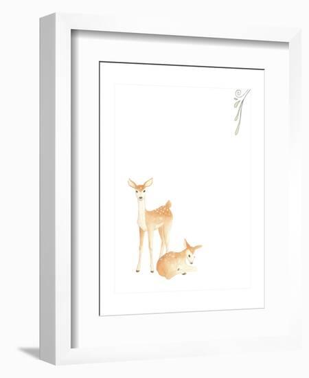 Baby Animals VI-June Erica Vess-Framed Premium Giclee Print