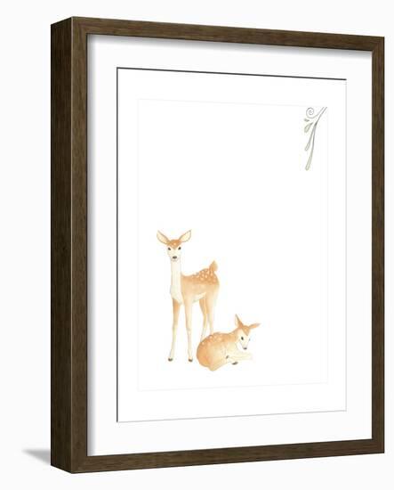 Baby Animals VI-June Erica Vess-Framed Premium Giclee Print