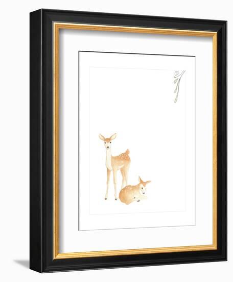 Baby Animals VI-June Erica Vess-Framed Art Print