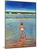 "Baby at the Beach," July 23, 1949-Austin Briggs-Mounted Giclee Print