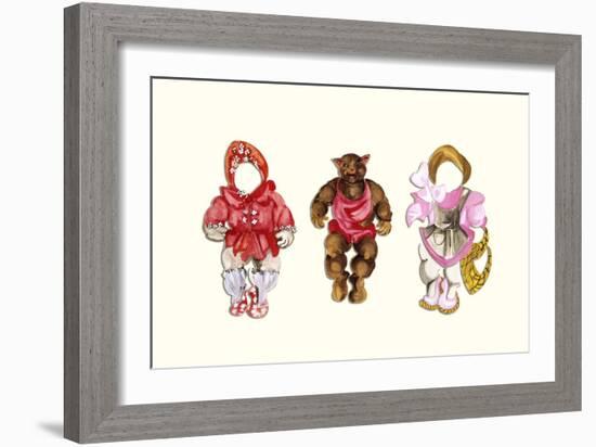 Baby Bear Paper Doll-Zelda Fitzgerald-Framed Art Print