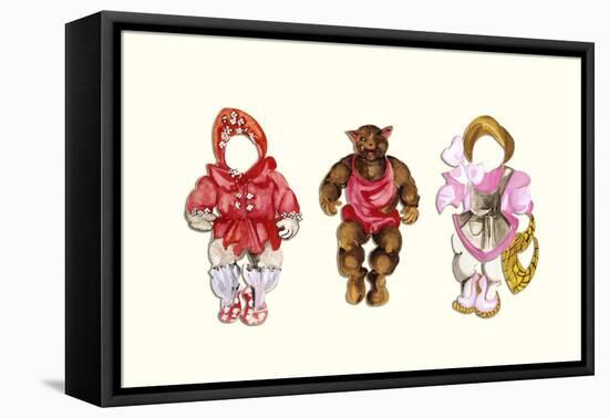 Baby Bear Paper Doll-Zelda Fitzgerald-Framed Stretched Canvas