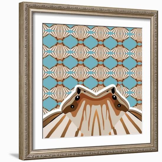 Baby Blue Sensu-Belen Mena-Framed Giclee Print