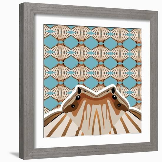 Baby Blue Sensu-Belen Mena-Framed Giclee Print