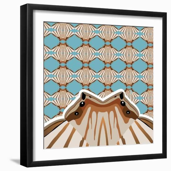 Baby Blue Sensu-Belen Mena-Framed Giclee Print