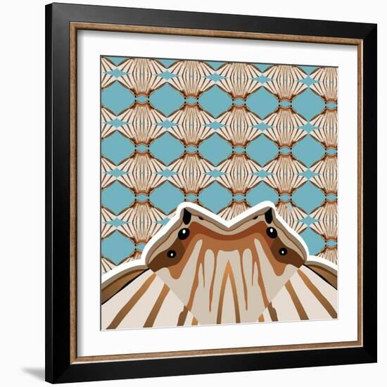 Baby Blue Sensu-Belen Mena-Framed Giclee Print