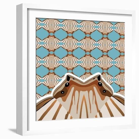 Baby Blue Sensu-Belen Mena-Framed Giclee Print