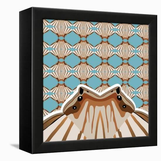 Baby Blue Sensu-Belen Mena-Framed Premier Image Canvas