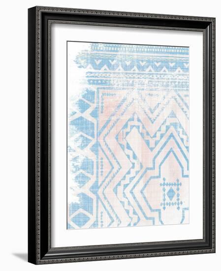 Baby Blue Textile II-Melissa Wang-Framed Art Print