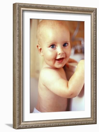 Baby Boy Before a Bath-Ian Boddy-Framed Photographic Print