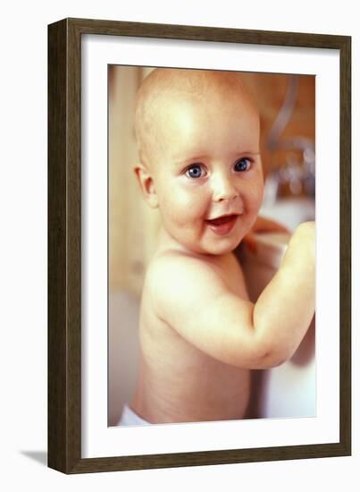 Baby Boy Before a Bath-Ian Boddy-Framed Photographic Print