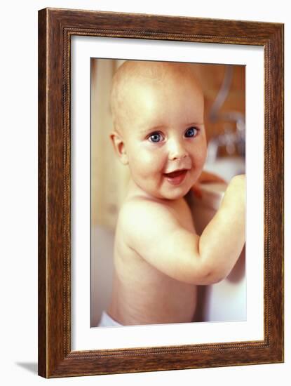 Baby Boy Before a Bath-Ian Boddy-Framed Photographic Print