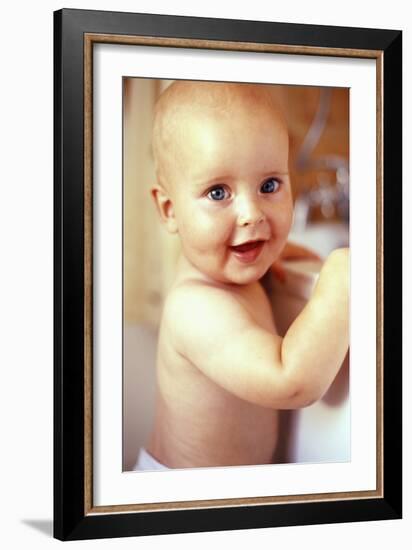 Baby Boy Before a Bath-Ian Boddy-Framed Photographic Print