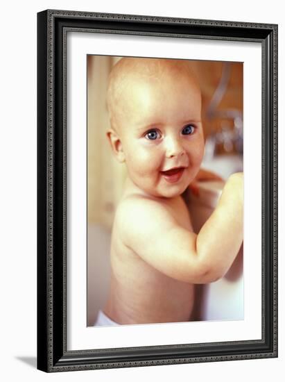 Baby Boy Before a Bath-Ian Boddy-Framed Photographic Print