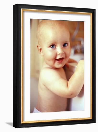 Baby Boy Before a Bath-Ian Boddy-Framed Photographic Print