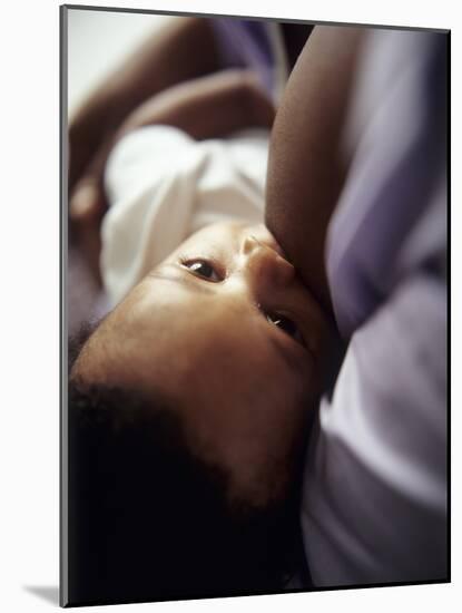 Baby Boy Breastfeeding-Ian Boddy-Mounted Photographic Print