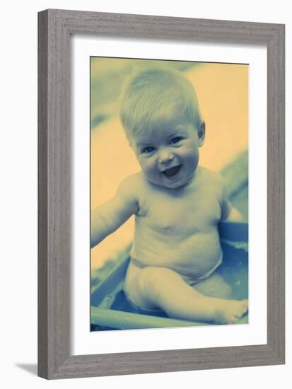 Baby Boy Playing-Ian Boddy-Framed Photographic Print