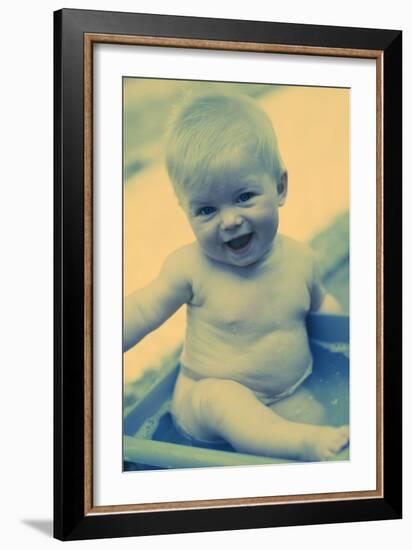 Baby Boy Playing-Ian Boddy-Framed Photographic Print