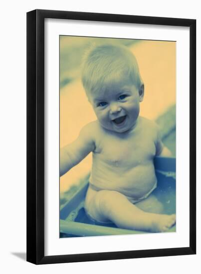 Baby Boy Playing-Ian Boddy-Framed Photographic Print