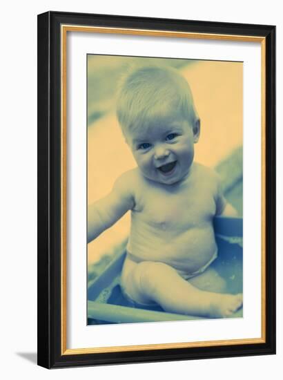 Baby Boy Playing-Ian Boddy-Framed Photographic Print