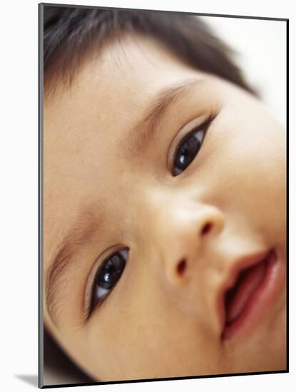 Baby Boy's Face-Ian Boddy-Mounted Photographic Print