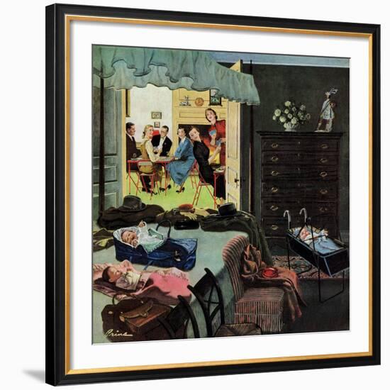 "Baby Bridge Party", November 24, 1956-Ben Kimberly Prins-Framed Giclee Print