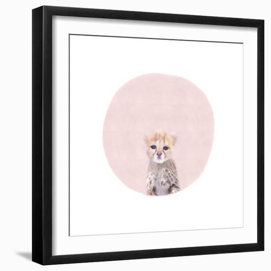 Baby Cheetah Pink-Leah Straatsma-Framed Art Print