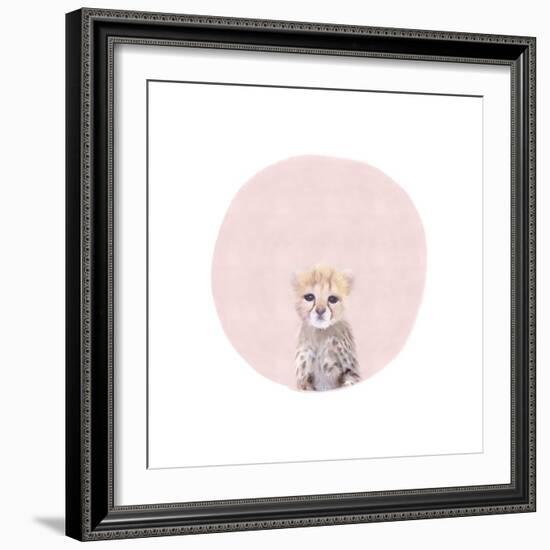 Baby Cheetah Pink-Leah Straatsma-Framed Art Print