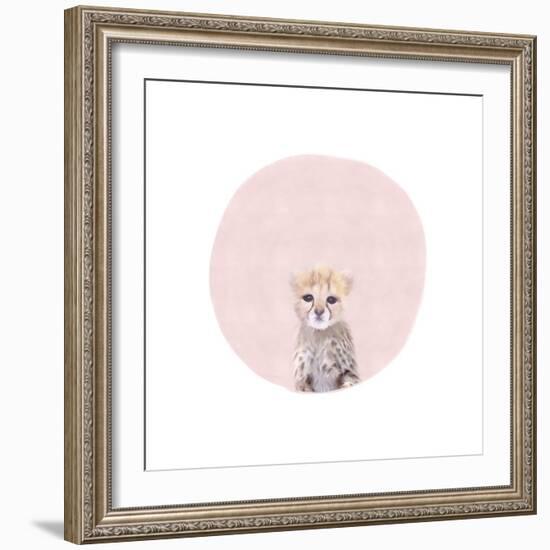 Baby Cheetah Pink-Leah Straatsma-Framed Premium Giclee Print