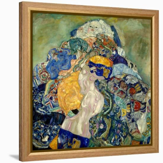 Baby (Cradl)-Gustav Klimt-Framed Premier Image Canvas