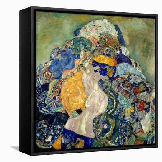 Baby (Cradl)-Gustav Klimt-Framed Premier Image Canvas