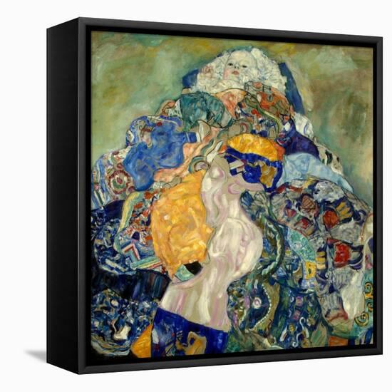 Baby (Cradle). 1917 - 18-Gustav Klimt-Framed Premier Image Canvas