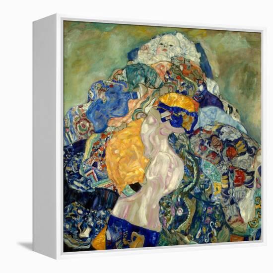 Baby (Cradle). 1917 - 18-Gustav Klimt-Framed Premier Image Canvas