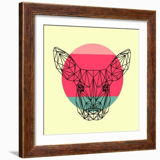 Baby Deer and Sunset-Lisa Kroll-Framed Art Print