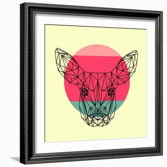 Baby Deer and Sunset-Lisa Kroll-Framed Art Print