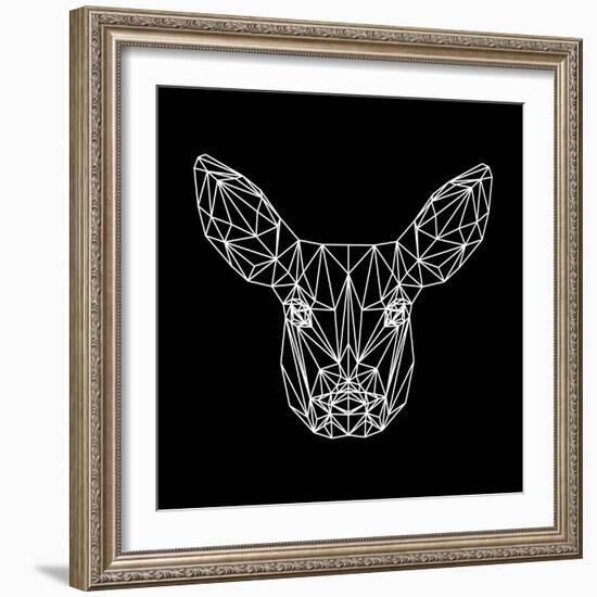 Baby Deer Polygon-Lisa Kroll-Framed Art Print