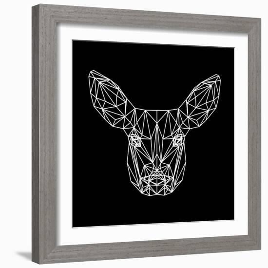 Baby Deer Polygon-Lisa Kroll-Framed Art Print