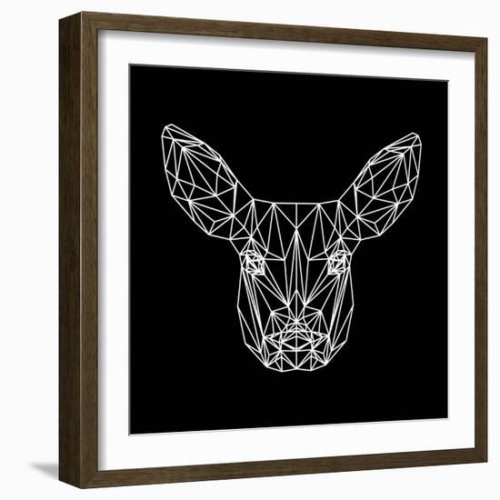 Baby Deer Polygon-Lisa Kroll-Framed Art Print