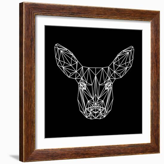 Baby Deer Polygon-Lisa Kroll-Framed Art Print