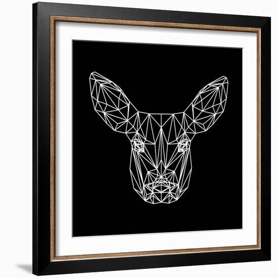 Baby Deer Polygon-Lisa Kroll-Framed Art Print