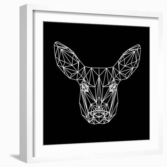 Baby Deer Polygon-Lisa Kroll-Framed Art Print