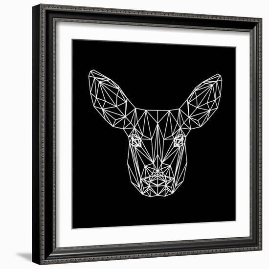 Baby Deer Polygon-Lisa Kroll-Framed Art Print