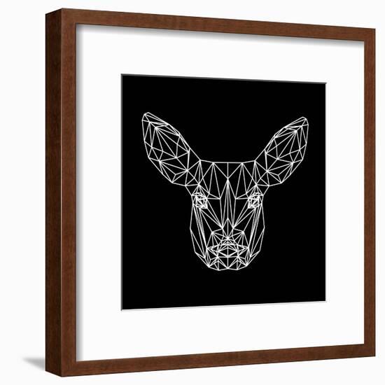 Baby Deer Polygon-Lisa Kroll-Framed Art Print