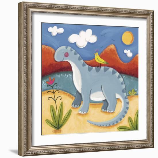 Baby Dippy The Diplodocus-Sophie Harding-Framed Giclee Print