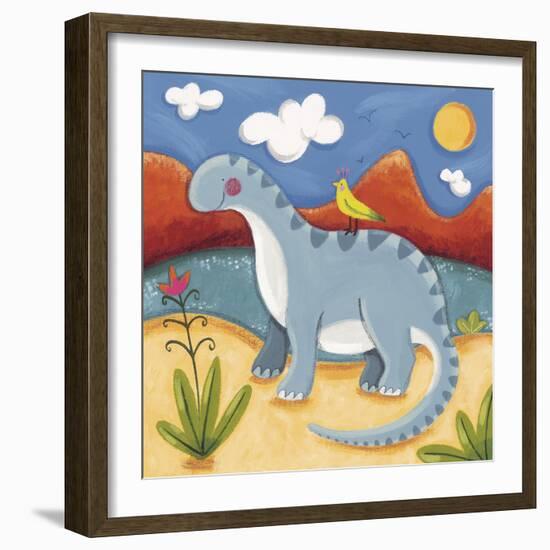 Baby Dippy The Diplodocus-Sophie Harding-Framed Giclee Print