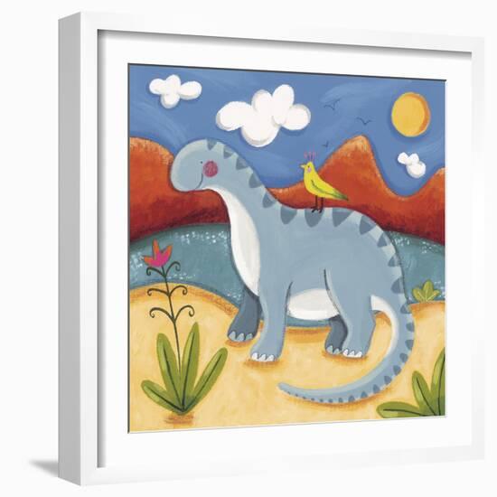 Baby Dippy The Diplodocus-Sophie Harding-Framed Giclee Print